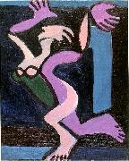 Ernst Ludwig Kirchner Dancing female nude, Gret Palucca Spain oil painting artist